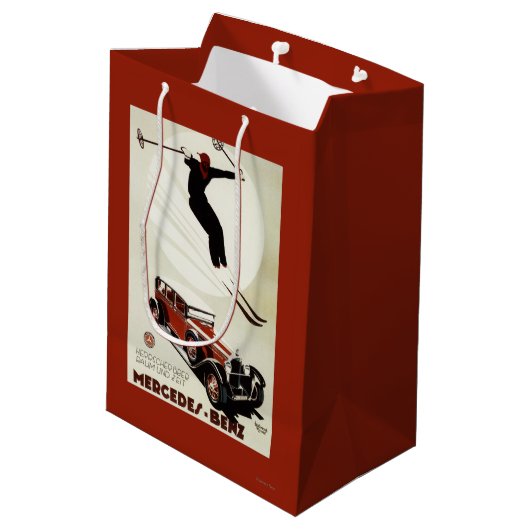 Duitsland - Skier Jumping Medium Cadeauzakje (Achterkant Gekanteld)