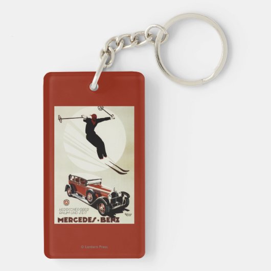 Duitsland - Skier Jumping Sleutelhanger (achterkant)