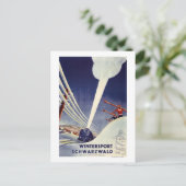 Duitsland - Skiing in the Black Forest Briefkaart (Staand voorkant)