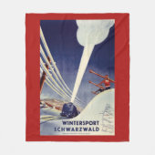 Duitsland - Skiing in the Black Forest Fleece Deken (Voorkant)