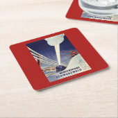 Duitsland - Skiing in the Black Forest Kartonnen Onderzetters (Schuin)