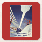 Duitsland - Skiing in the Black Forest Kartonnen Onderzetters (Voorkant)