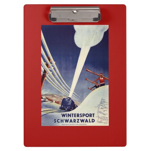 Duitsland - Skiing in the Black Forest Klembord (Voorkant)