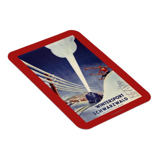 Duitsland - Skiing in the Black Forest Magneet (Rechterzijde)