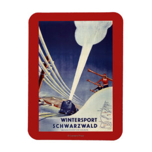 Duitsland - Skiing in the Black Forest Magneet