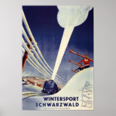 Duitsland - Skiing in the Black Forest Poster (Voorkant)
