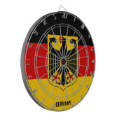 "Duitsland slaat toe!" patriottisch dartbord (Voorkant Links)