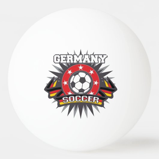 Duitsland Soccer Burst Pingpongbal (Achterkant)
