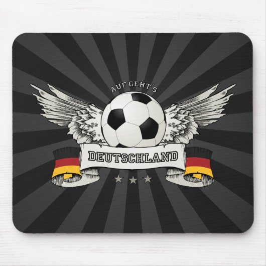 Duitsland Soccer National Team Support mousepad Muismat (Voorkant)