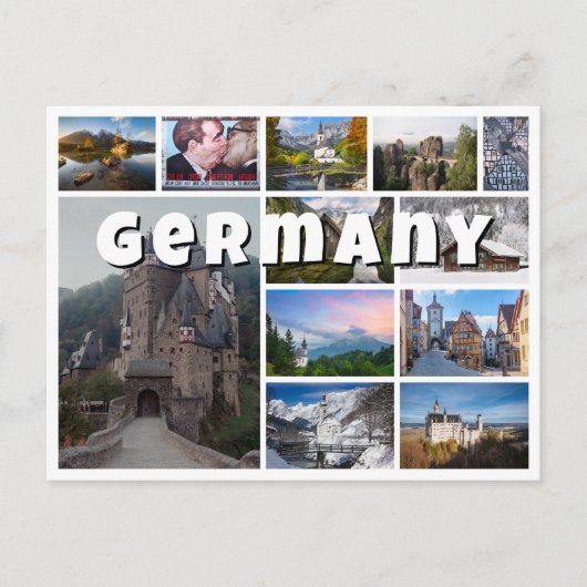 Duitsland souvenir fotocollage briefkaart (Voorkant)