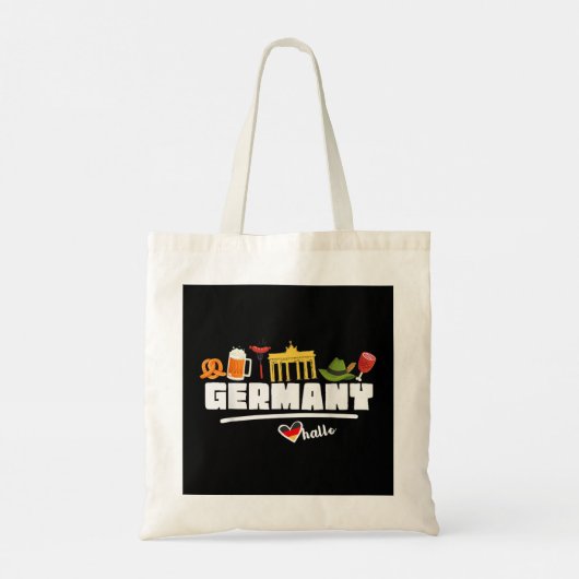 Duitsland Souvenir Shirt reiscadeaus voor mannen i Tote Bag (Achterkant)