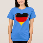 DUITSLAND Speciale Gift Blue Tourist Classic Tri-Blend Shirt (Voorkant)