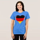 DUITSLAND Speciale Gift Blue Tourist Classic Tri-Blend Shirt (Voorkant volledig)
