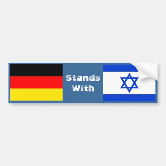 Duitsland staat met Israël Bumpersticker (Voorkant)