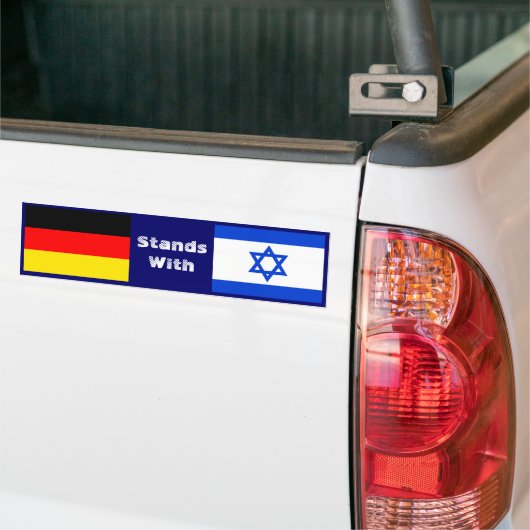 Duitsland staat met Israël Bumpersticker (Op Truck)