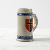 Duitsland Stein - Nordic Cross Shield Bierpul (Voorkant rechts)