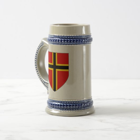 Duitsland Stein - Nordic Cross Shield Bierpul (Voorkant links)