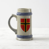Duitsland Stein - Nordic Cross Shield Bierpul (Links)
