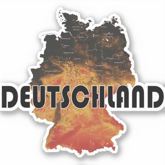 Duitsland Sticker (Voorkant)