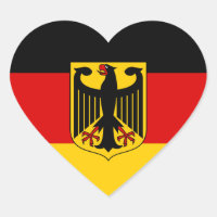 Duitsland Sticker, Hart, Patriottische Duitse Vlag