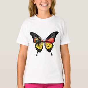Duitsland Swallowtail Vlinder Vlag Sticker T-shirt