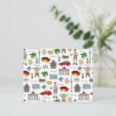 Duitsland | Symbolen Patroon Briefkaart (Staand voorkant)