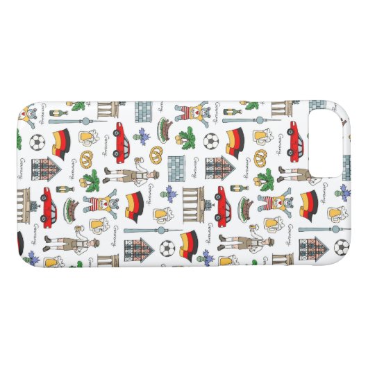 Duitsland | Symbolen Patroon Case-Mate iPhone Case (Achterkant (Horizontaal))