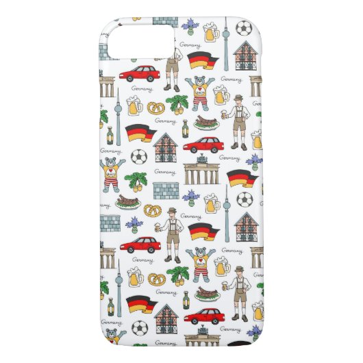 Duitsland | Symbolen Patroon Case-Mate iPhone Case (Achterkant)