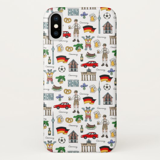 Duitsland | Symbolen Patroon Case-Mate iPhone Case (Achterkant)