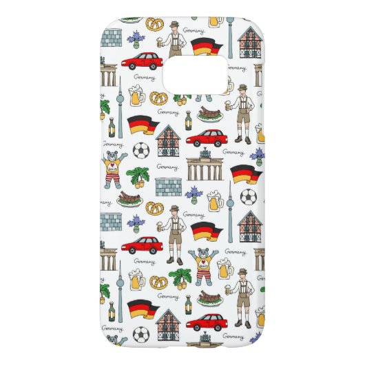 Duitsland | Symbolen Patroon Case-Mate Samsung Galaxy Hoesje (Achterkant)