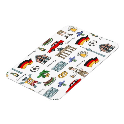Duitsland | Symbolen Patroon Magneet (Linkerzijde)