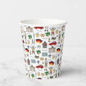 Duitsland | Symbolen Patroon Papieren Bekers (Achterkant)