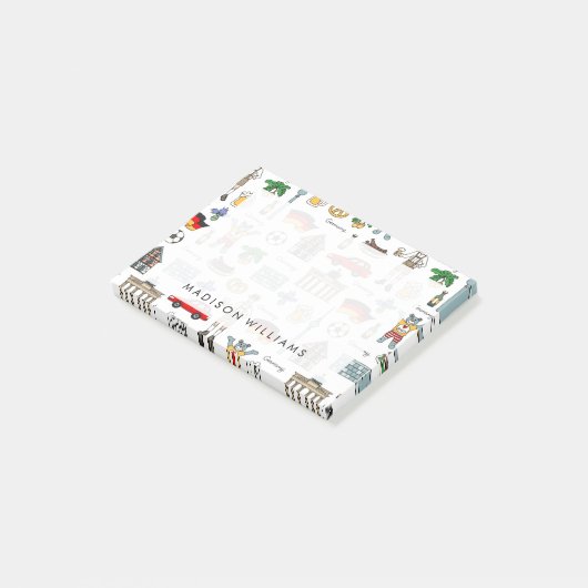 Duitsland | Symbolen Patroon Post-it® Notes (Schuin)