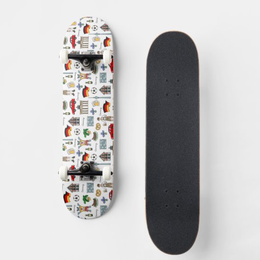 Duitsland | Symbolen Patroon Skateboard (Voorkant)