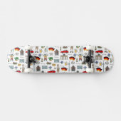 Duitsland | Symbolen Patroon Skateboard (Horizontaal)
