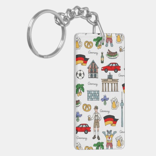 Duitsland | Symbolen Patroon Sleutelhanger (Voorkant Links)