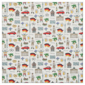 Duitsland | Symbolen Patroon Stof (Swatch)