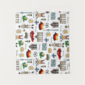 Duitsland | Symbolen Patroon Wandkleed (Voorkant)