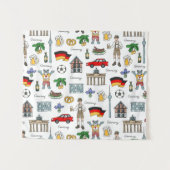 Duitsland | Symbolen Patroon Wandkleed (Voorkant (horizontaal))