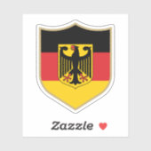 Duitsland symboliseert patriottische reizen sticker (Vel)