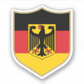 Duitsland symboliseert patriottische reizen sticker (Voorkant)