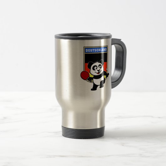 Duitsland Tennis Panda Reisbeker (Voorkant rechts)