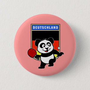 Duitsland Tennis Panda Ronde Button 5,7 Cm