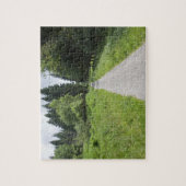 Duitsland, Thüringen, weg in bos Legpuzzel (Verticaal)