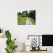 Duitsland, Thüringen, weg in het bos Poster (Thuiskantoor)