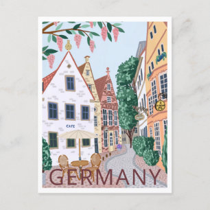 Duitsland Travel Illustration Briefkaart