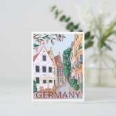Duitsland Travel Illustration Briefkaart (Staand voorkant)