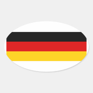 Duitsland Tricolor Ovale Sticker