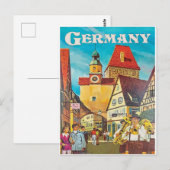 Duitsland, trompeters in het stadscentrum. briefkaart (Voorkant / Achterkant)