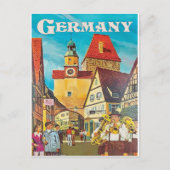 Duitsland, trompeters in het stadscentrum. briefkaart (Voorkant)